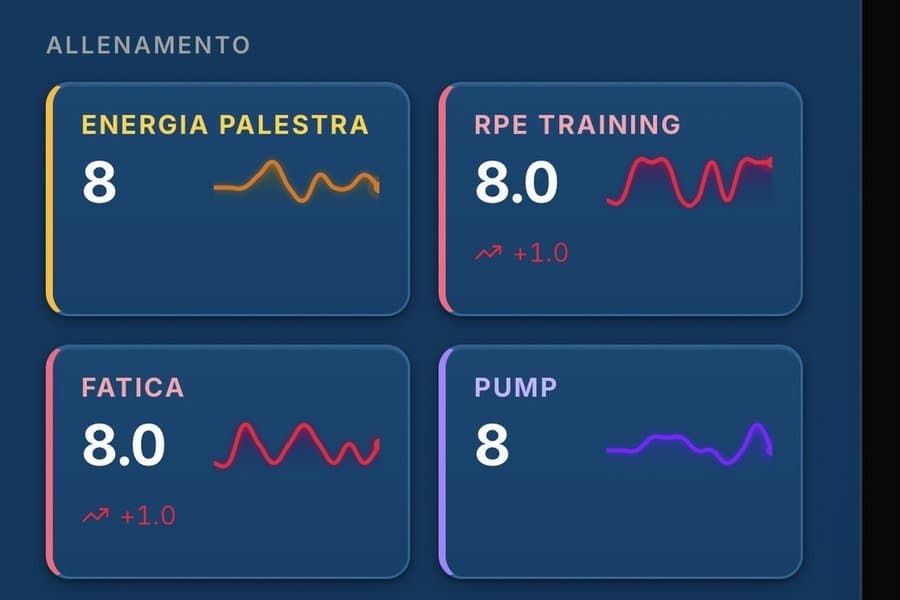Metriche di allenamento: RPE, fatica e pump su JDM Flow